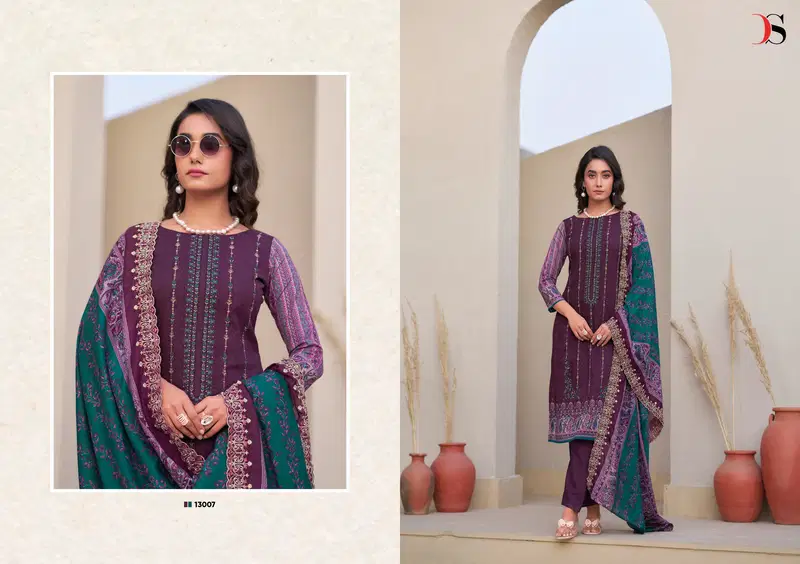 Bin Saeed 13 By Deepsy Pure Cotton Embroidery Pakistani Salwar Suit Orders In India